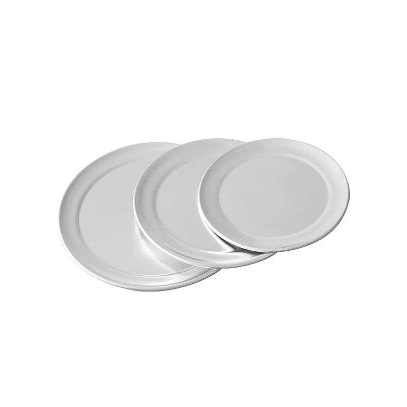 10-palcový 18-gauge hliníkový hliníkový široký okraj Pizza Pan